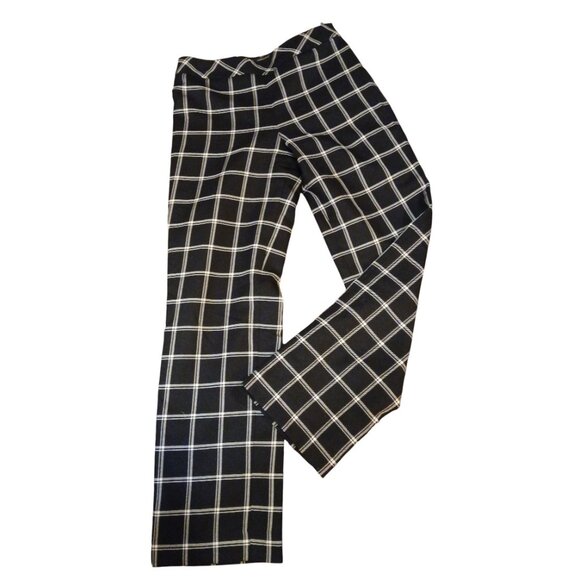 Pendleton Pants - PENDLETON Virgin Wool Black Plaid Trousers 4P - like new
